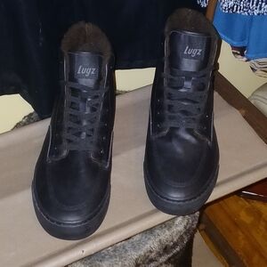 Lugz Men's Black Leather Sneakers